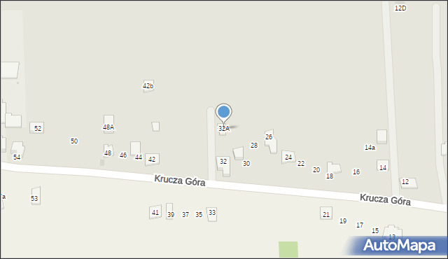 Olkusz, Krucza Góra, 32A, mapa Olkusz