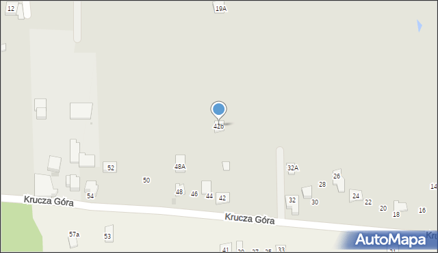 Olkusz, Krucza Góra, 42b, mapa Olkusz