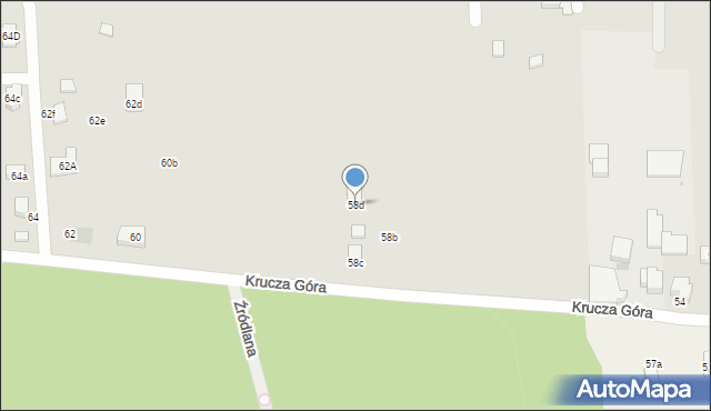 Olkusz, Krucza Góra, 58d, mapa Olkusz