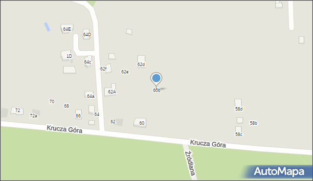 Olkusz, Krucza Góra, 60b, mapa Olkusz
