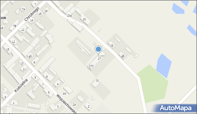 Ołobok, Króla Bolesława Chrobrego, 27A, mapa Ołobok