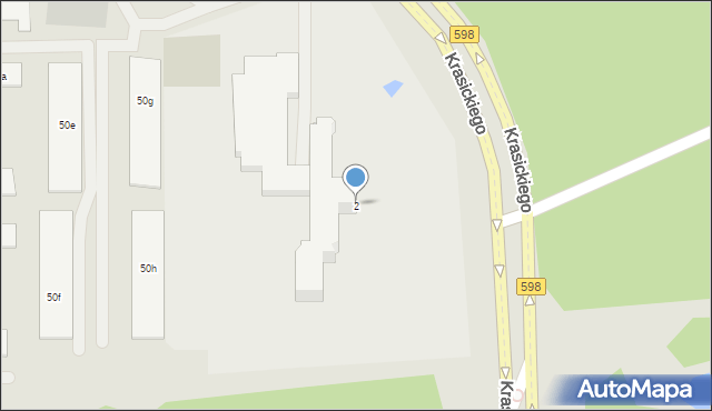 Olsztyn, Krasickiego Ignacego, bp., 2, mapa Olsztyna