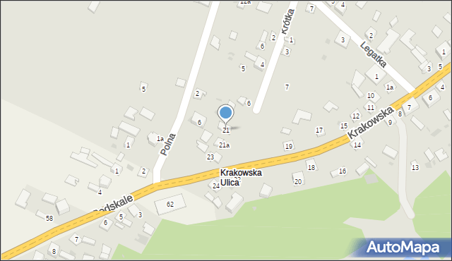 Opatowiec, Krakowska, 21, mapa Opatowiec