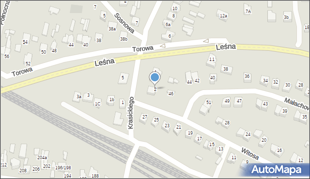 Opoczno, Krasickiego Ignacego, bp., 2, mapa Opoczno