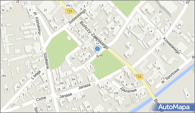Opoczno, Króla Kazimierza Wielkiego, 3a, mapa Opoczno