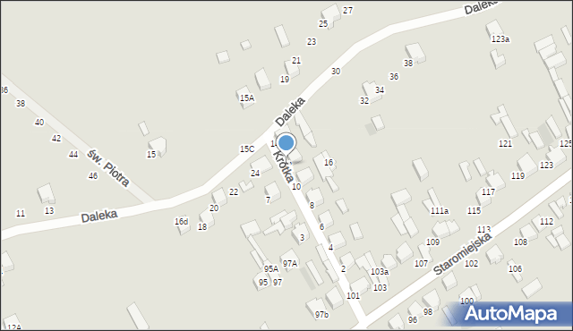 Opoczno, Krótka, 12, mapa Opoczno