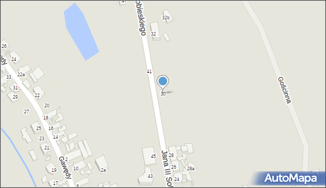 Opole, Króla Jana III Sobieskiego, 30, mapa Opola