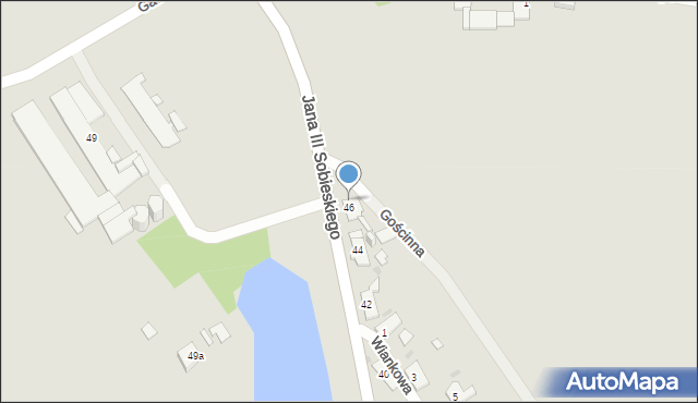Opole, Króla Jana III Sobieskiego, 46A, mapa Opola