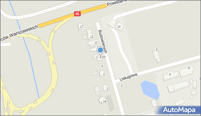 Opole, Króla Jana III Sobieskiego, 7, mapa Opola