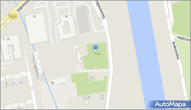 Opole, Krapkowicka, 4a, mapa Opola