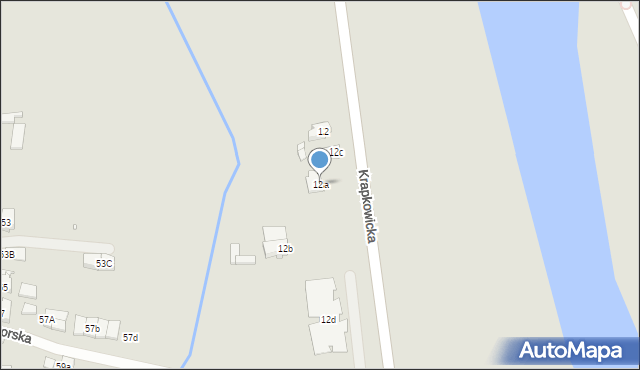 Opole, Krapkowicka, 12a, mapa Opola