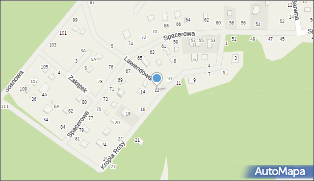 Orchówek, Kropla Rosy, 12, mapa Orchówek