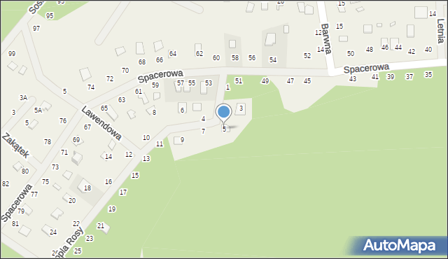 Orchówek, Kropla Rosy, 5, mapa Orchówek