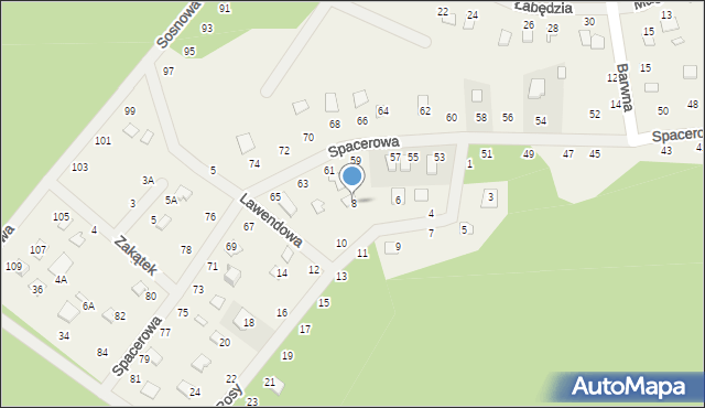 Orchówek, Kropla Rosy, 8, mapa Orchówek