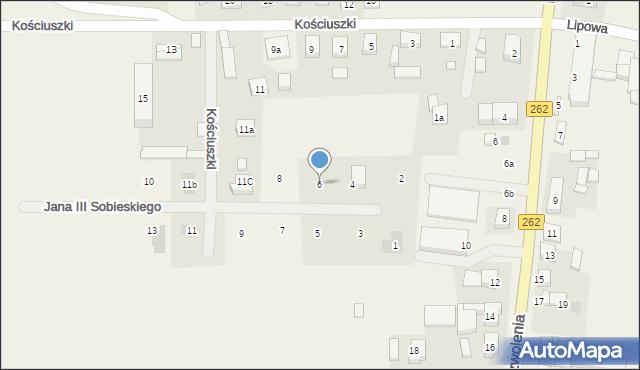 Orchowo, Króla Jana III Sobieskiego, 6, mapa Orchowo