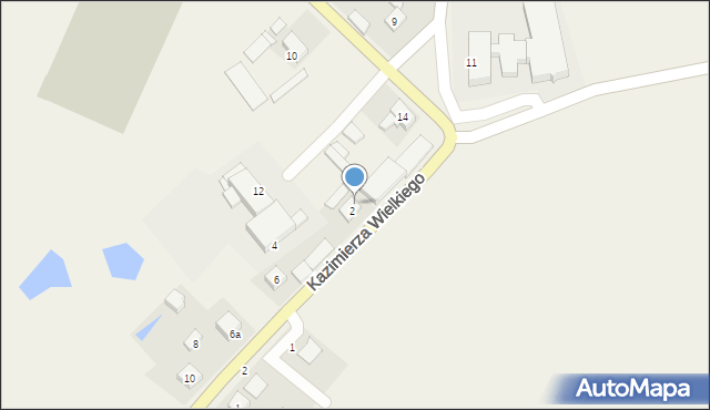 Orchowo, Króla Kazimierza Wielkiego, 2/2, mapa Orchowo