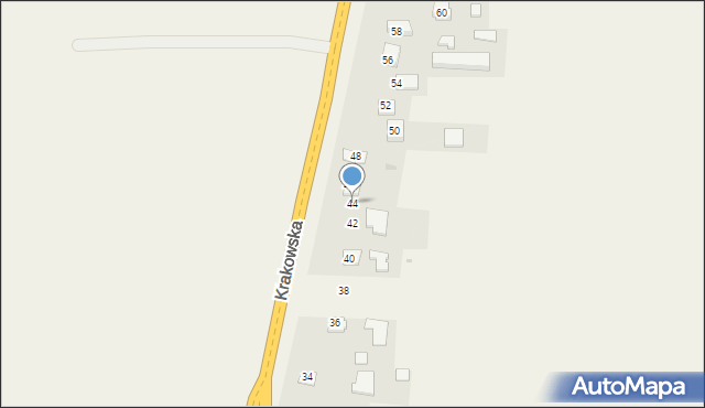 Orły, Krakowska, 44, mapa Orły