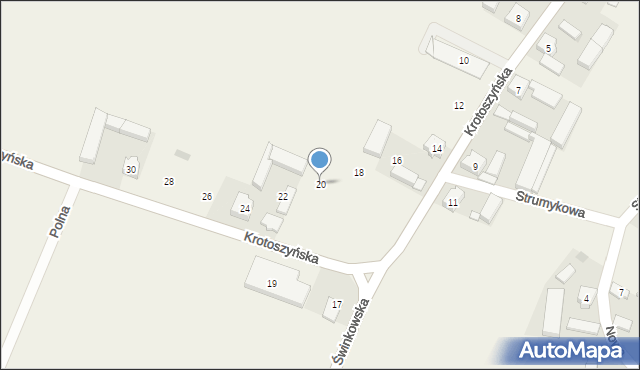 Orpiszew, Krotoszyńska, 20, mapa Orpiszew