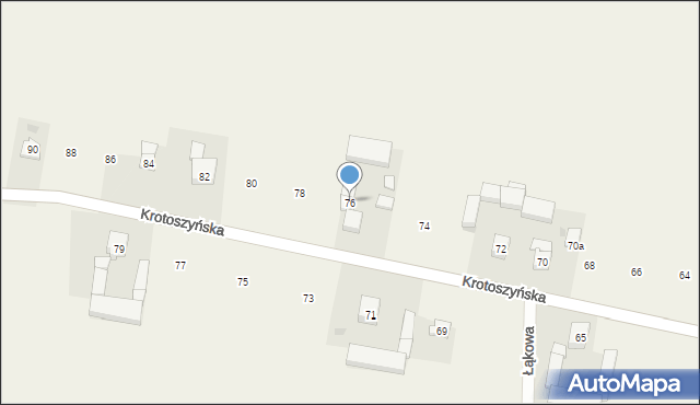 Orpiszew, Krotoszyńska, 76, mapa Orpiszew