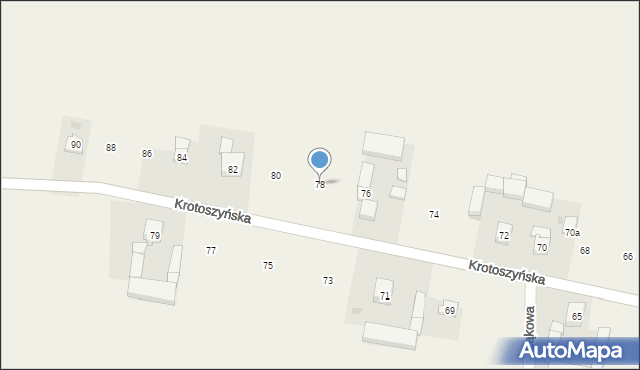 Orpiszew, Krotoszyńska, 78, mapa Orpiszew