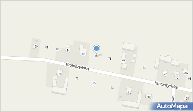Orpiszew, Krotoszyńska, 80, mapa Orpiszew
