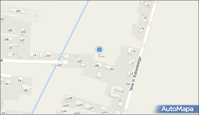 Orzech, Króla Jana III Sobieskiego, 17d, mapa Orzech