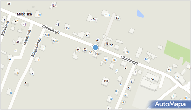 Orzesze, Króla Bolesława Chrobrego, 58A, mapa Orzesze