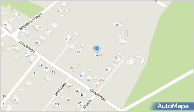 Orzesze, Króla Bolesława Chrobrego, 75, mapa Orzesze