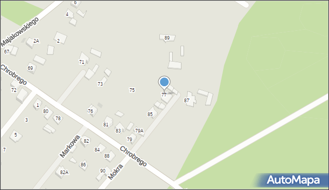 Orzesze, Króla Bolesława Chrobrego, 77, mapa Orzesze