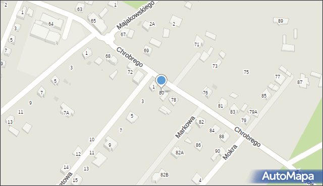 Orzesze, Króla Bolesława Chrobrego, 80, mapa Orzesze