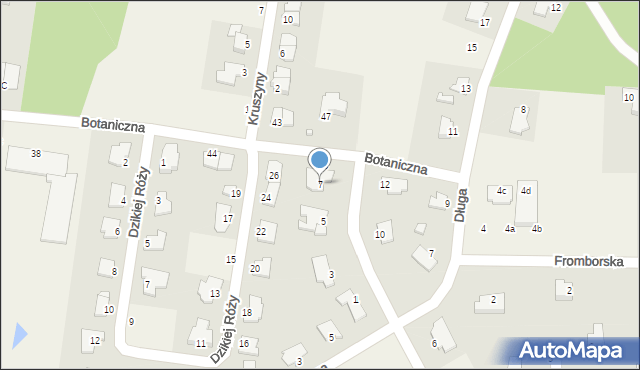 Osielsko, Krótka, 7, mapa Osielsko