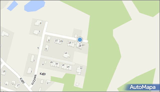 Osielsko, Krzywa, 18, mapa Osielsko