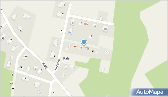 Osielsko, Krzywa, 4e, mapa Osielsko