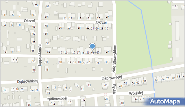 Ostrowiec Świętokrzyski, Krasickiego Ignacego, bp., 23, mapa Ostrowiec Świętokrzyski