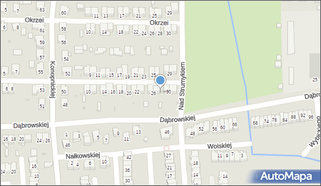 Ostrowiec Świętokrzyski, Krasickiego Ignacego, bp., 28, mapa Ostrowiec Świętokrzyski