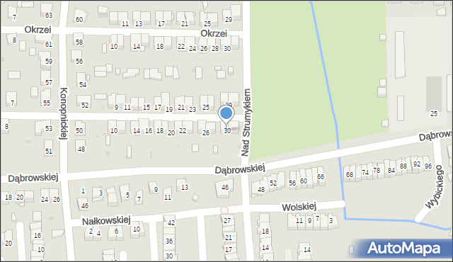 Ostrowiec Świętokrzyski, Krasickiego Ignacego, bp., 30, mapa Ostrowiec Świętokrzyski