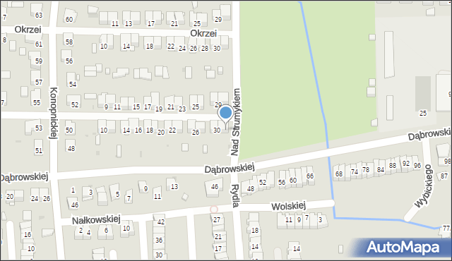 Ostrowiec Świętokrzyski, Krasickiego Ignacego, bp., 32, mapa Ostrowiec Świętokrzyski