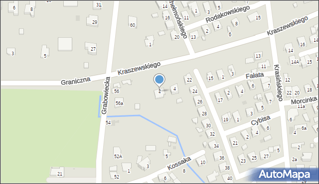 Ostrowiec Świętokrzyski, Kraszewskiego Józefa Ignacego, 2, mapa Ostrowiec Świętokrzyski