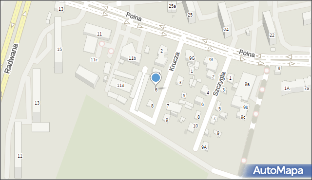 Ostrowiec Świętokrzyski, Krucza, 6, mapa Ostrowiec Świętokrzyski