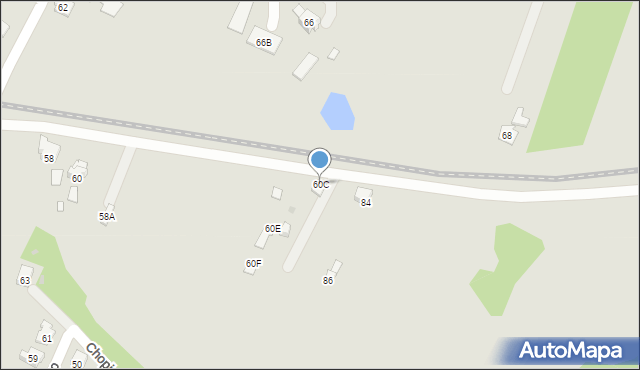 Oświęcim, Krasickiego Ignacego, bp., 60C, mapa Oświęcimia