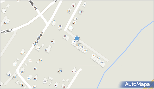 Oświęcim, Krzemieńczyk, 26, mapa Oświęcimia