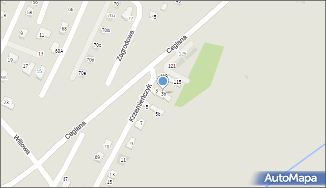 Oświęcim, Krzemieńczyk, 3b, mapa Oświęcimia