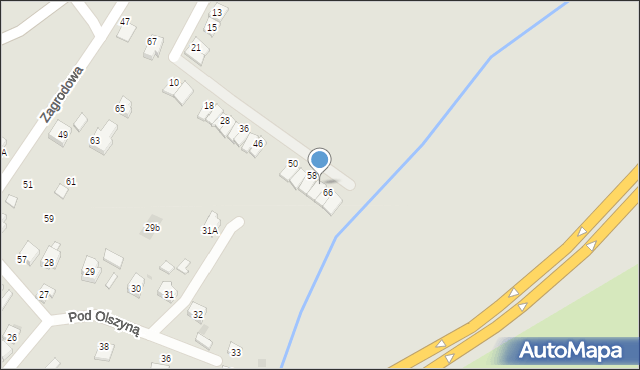 Oświęcim, Krzemieńczyk, 62, mapa Oświęcimia