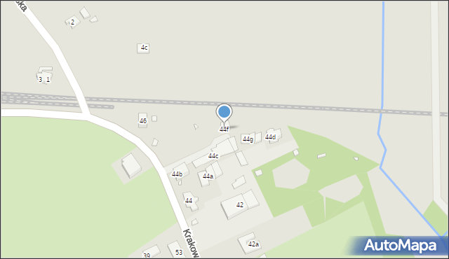Otmuchów, Krakowska, 44f, mapa Otmuchów