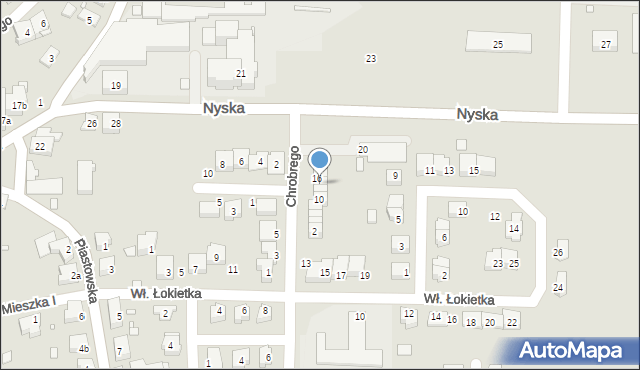 Otmuchów, Króla Bolesława Chrobrego, 14, mapa Otmuchów