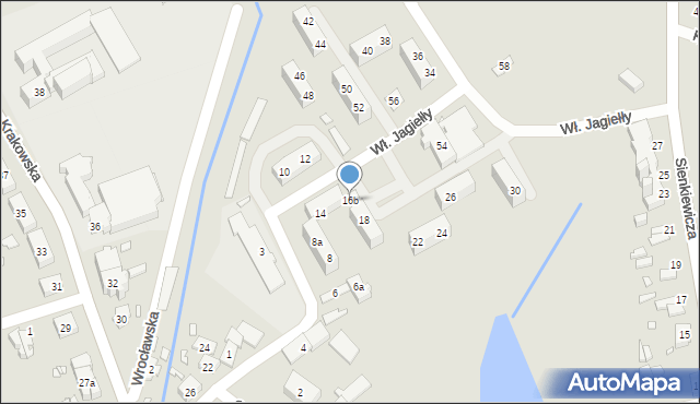 Otmuchów, Króla Władysława Jagiełły, 16b, mapa Otmuchów