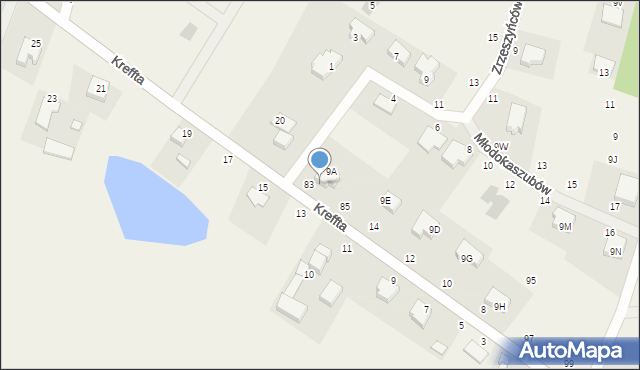 Otomino, Kreffta Karola, 18, mapa Otomino