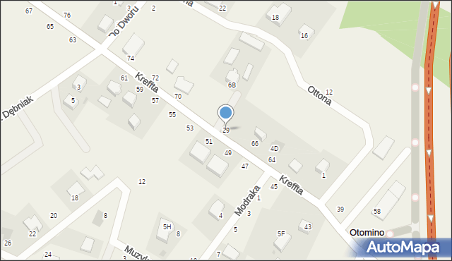 Otomino, Kreffta Karola, 29, mapa Otomino