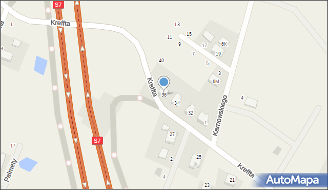 Otomino, Kreffta Karola, 36, mapa Otomino