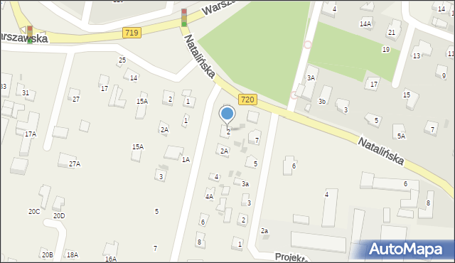 Otrębusy, Krótka, 2, mapa Otrębusy